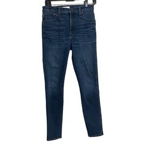 Madewell 10-Inch High Rise Ankle Skinny Jeans Raw Hem Women's, Sz 28
